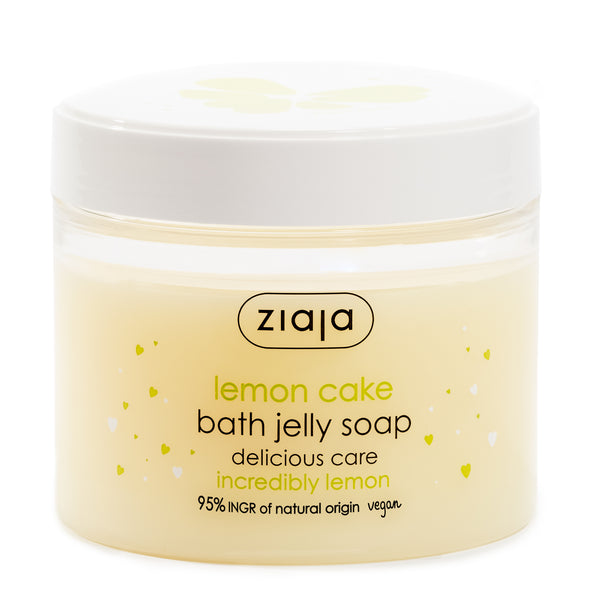 Lemon Cake - Bath Jelly Soap - Delicious Skin Care